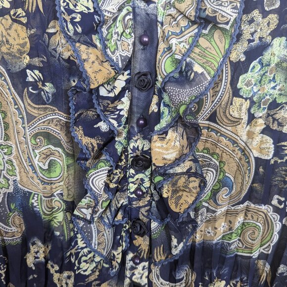 Jaipur Ruffle Blouse - Size L - Picture 6 of 8